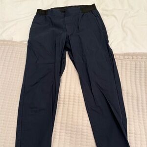 Kit and Ace navy blue chino joggers
